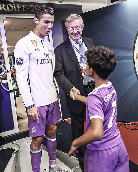 Sir Alex and CR7 Jr.