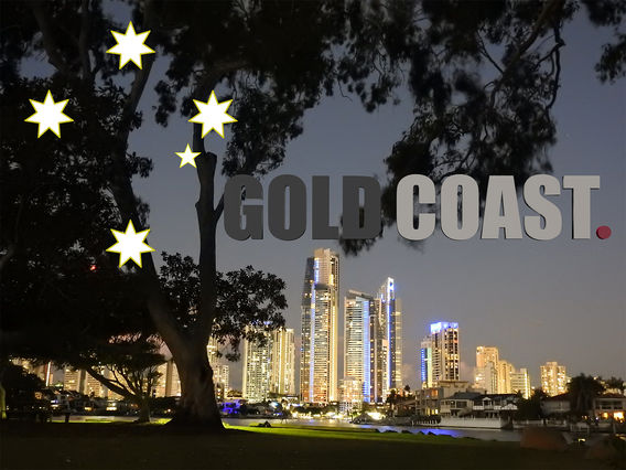 SURFERS PARADISE Gold Coast, Logo made in Cinema 4D and photoshop