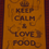 Miniatura: Canovaccio in fiandra di puro cotone - Keep calm & love food