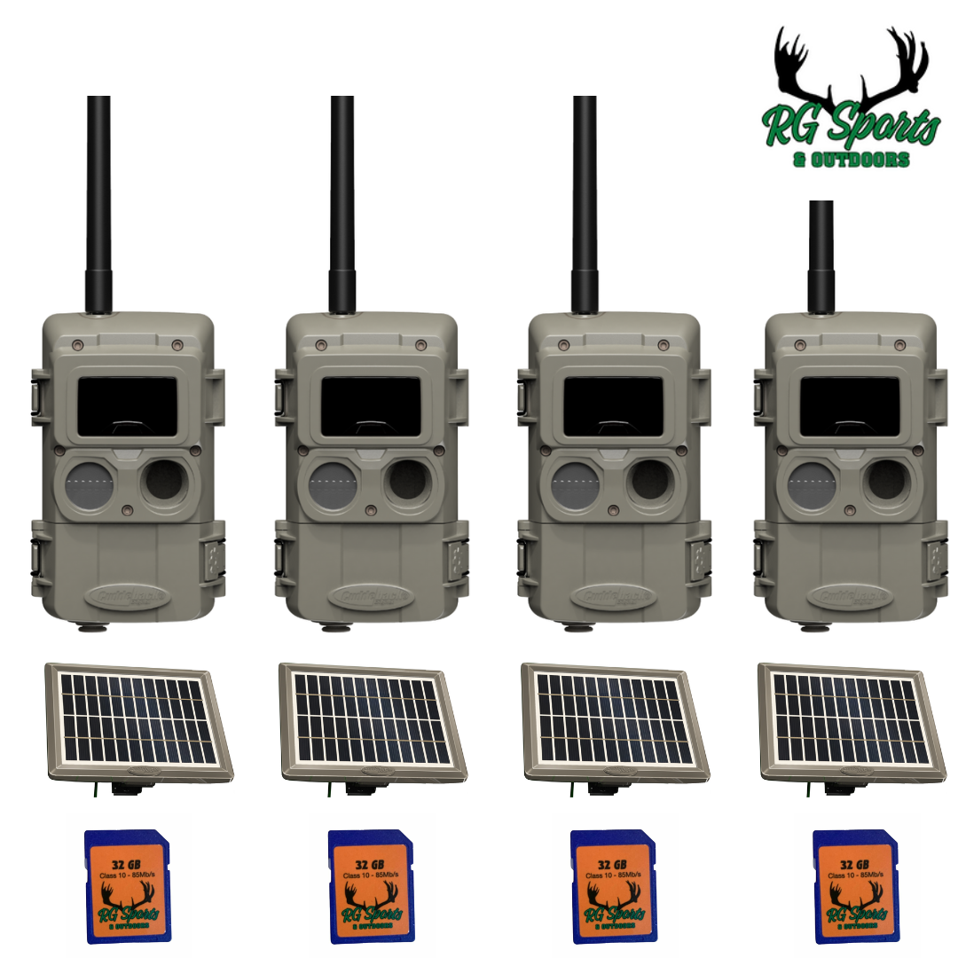 Cuddeback Cuddelink L-Series Trail Camera Value Bundle With Solar Panels