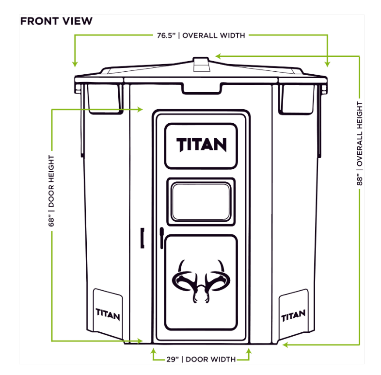 Thumbnail: TITAN PRO BLIND - BOW & RIFLE W/8' Tower
