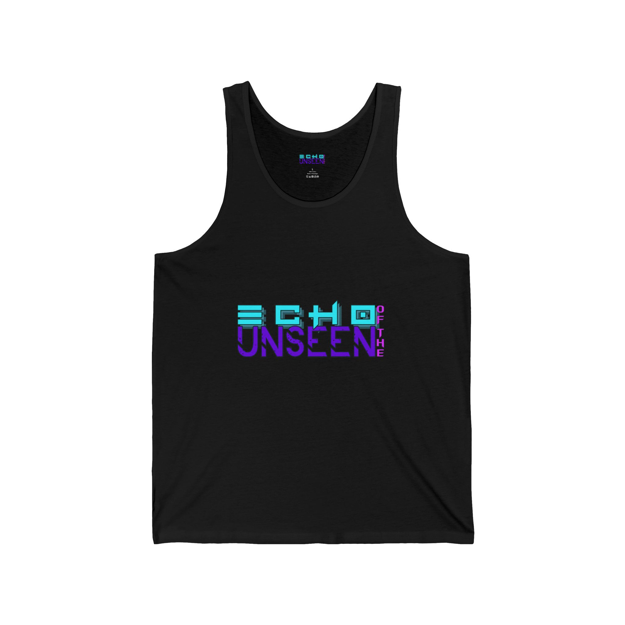 Echo Unseen Tank Top — Vaporwave Graphic Sleeveless Tee