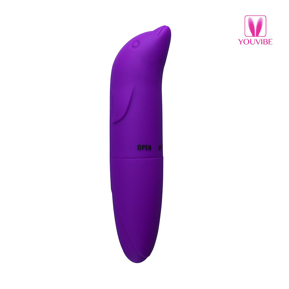 Miniatura: Vibrador Ponto G em formato de golfinho Roxo