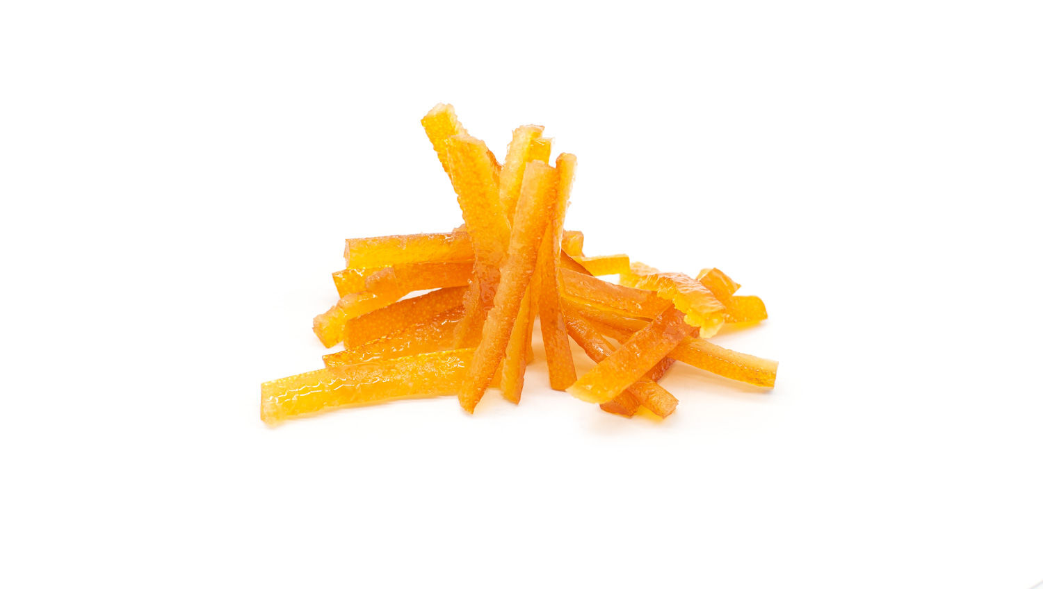 Bâtonnets d'écorces d'orange confites