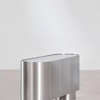 Stainless Steele Side Table