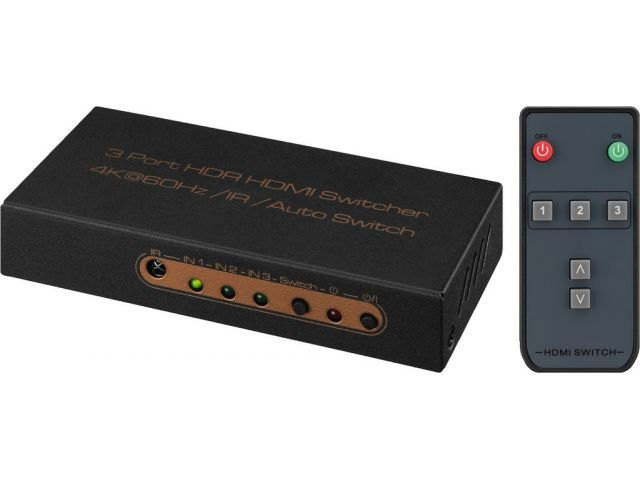 3-way HDMI™ switcher