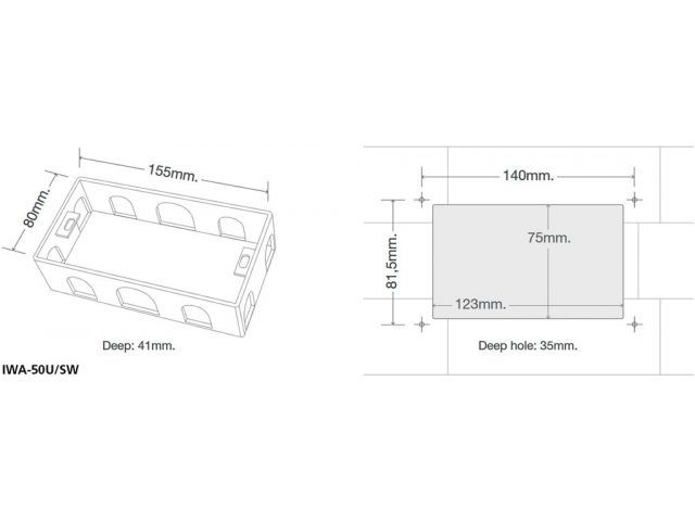 Indexkép: Flush-mounted box for IWA-50WIFI/WS