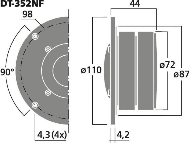 Indexkép: Hi-fi dome tweeter, 80 W, 8 ?