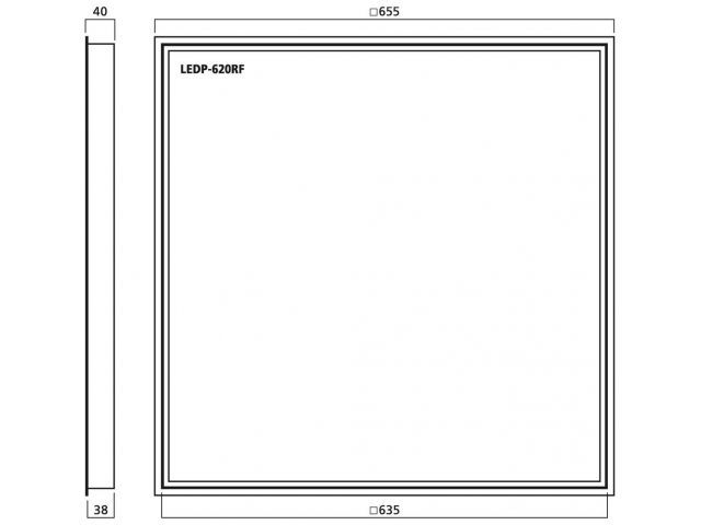 Indexkép: Mounting frame for LEDP-620DCTW