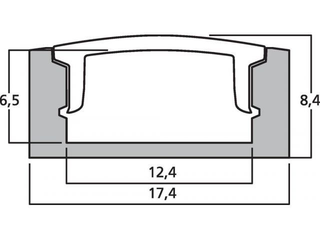 Indexkép: Aluminium U-profile rail for LED strips