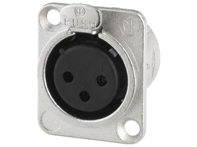 NEUTRIK 3-pólusú, beépíthető XLR csatlakozók