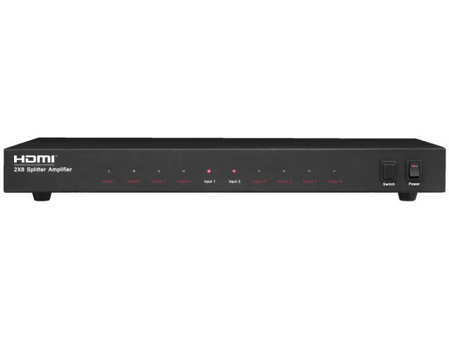 Monacor 8-way HDMI™ splitter