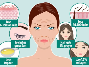 FACE OFF A year in the life of your face – from 36,000 hairs and a teaspoon of fat lost to shrinking teeth