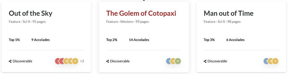 My top 3 screenplays on Coverfly - just before the end of the platform. How do I replace this resource?