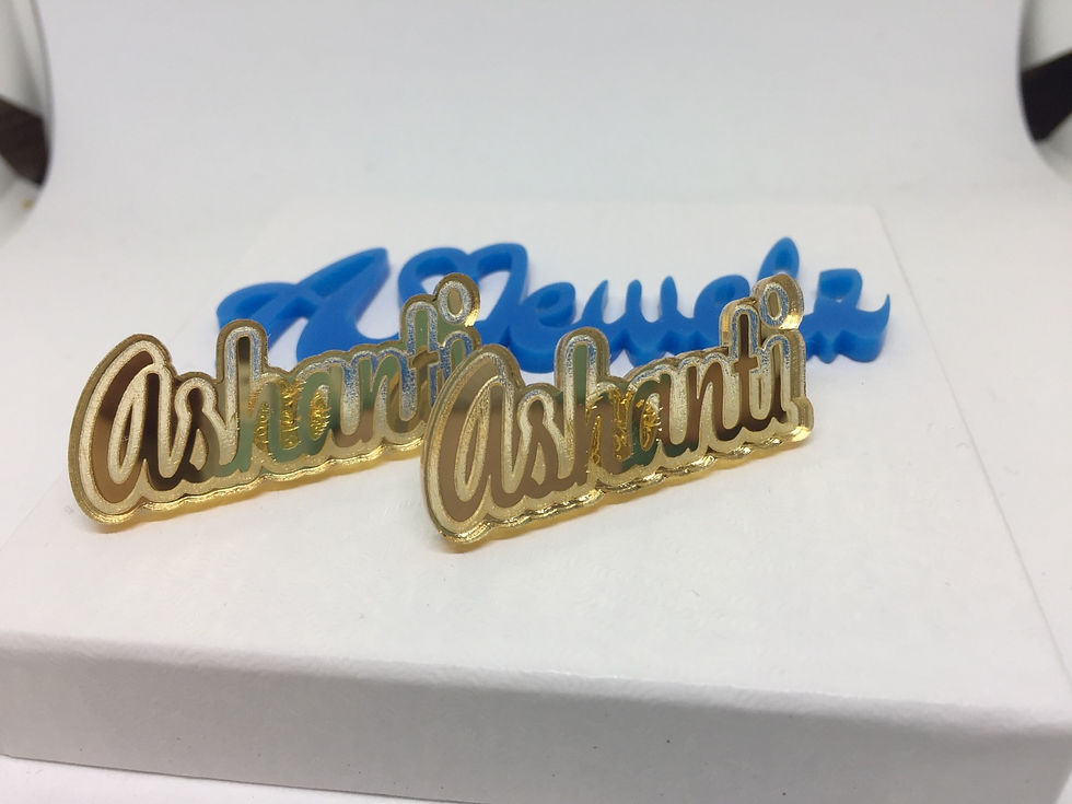 Thumbnail: Name Earring Set|Freehand Font