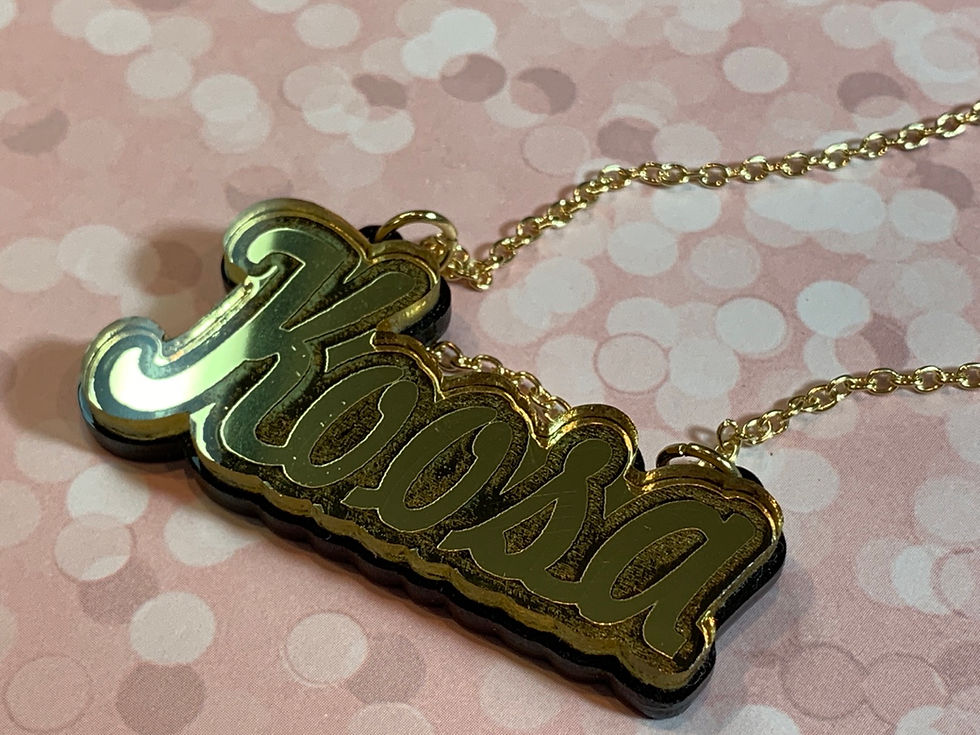 Thumbnail: Freehand|Double Stacked Name Plate