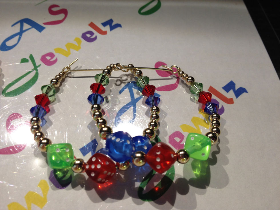 Thumbnail: Medium Dice Earrings
