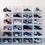 Thumbnail: Stackable Side Drop Hard Shoe Box - Translucent