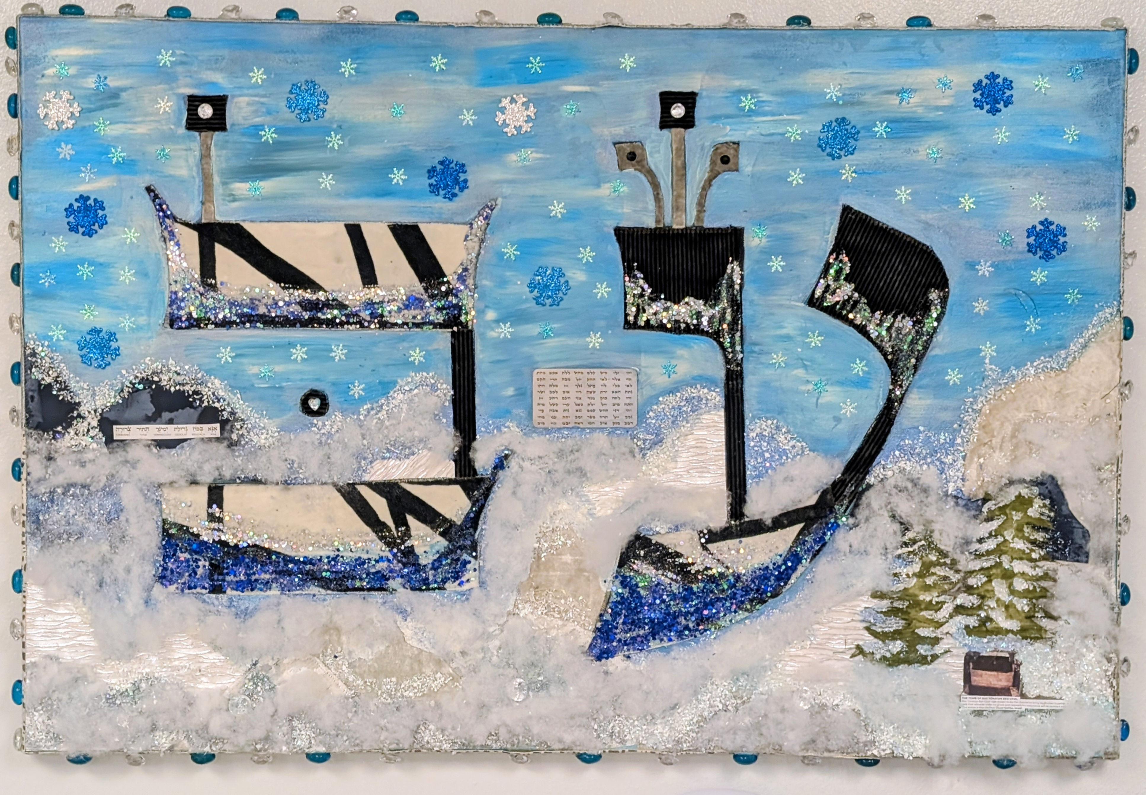 Capricorn Letters of the Month, Acrylic 24x36 inches