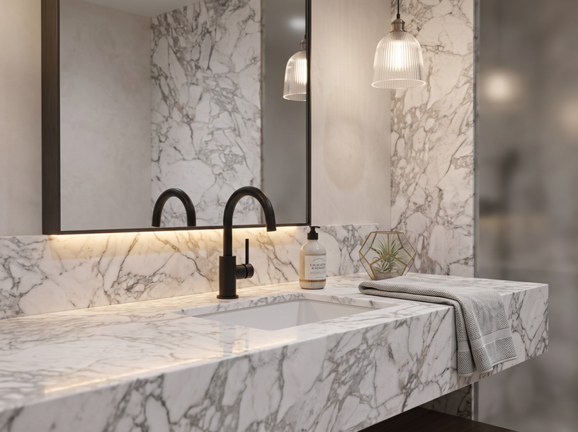 EstrellaSA Sintered Stone South Africa Johannesburg Durban Ballito Cape Town George Large Format Tiles quartz and porcelain marble surfaces