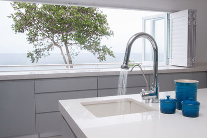 all white quartz surface polished