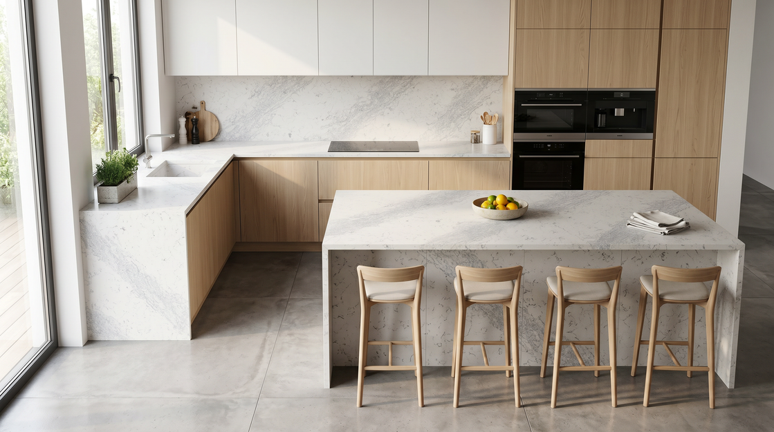 Everest quartz proquartz surfaces kitchen countertops