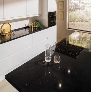 Midnight Quartz Kitchen Countertop