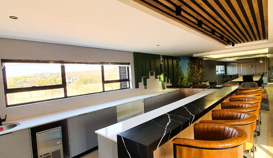 Black Marquina Quartz Bar Counter