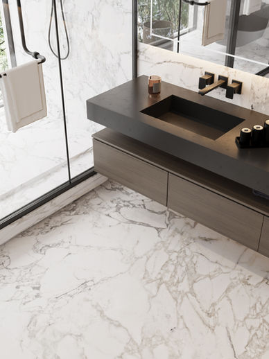 Arabescato Corchia natural finish sintered stone surface from EstrellaSA