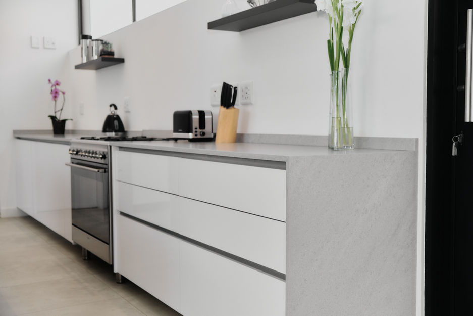 ProQuartz the wonders collection leathered natural finish quartz antarctica countertops