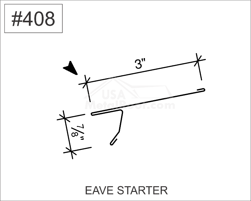 Thumbnail: 10' EAVE STARTER #408