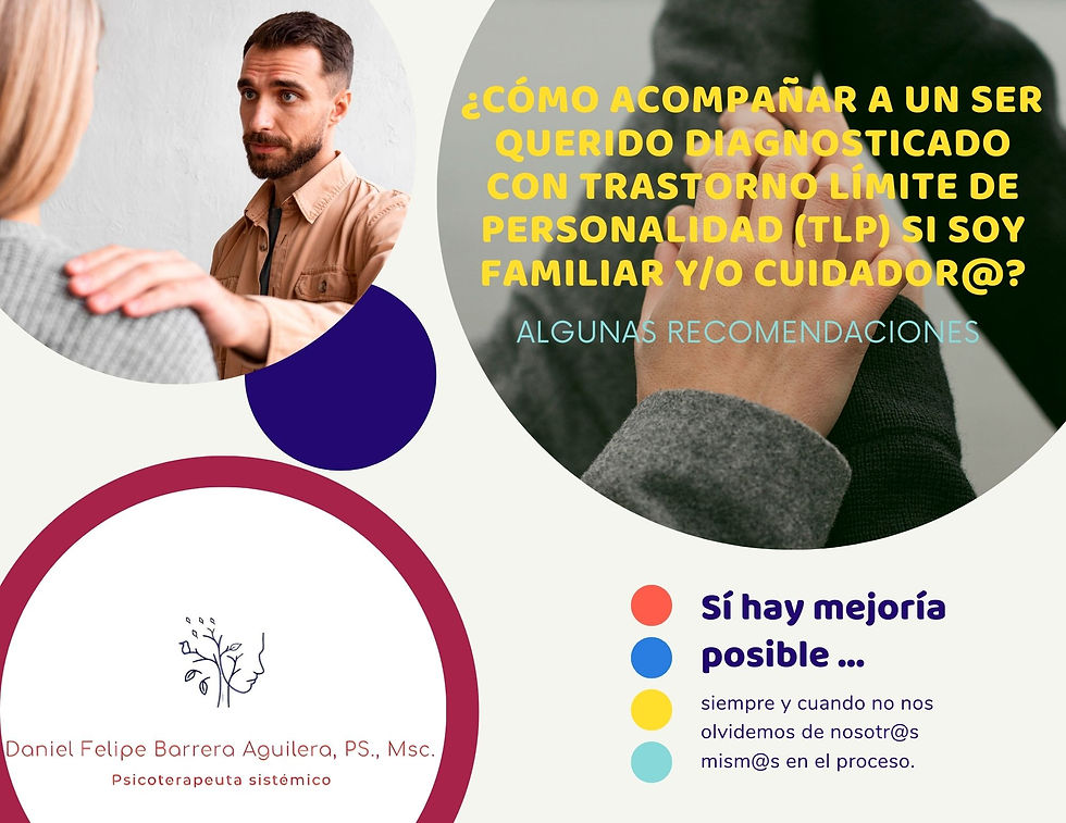 ¿Cómo acompañar a un ser querido diagnosticado con Trastorno Límite de Personalidad (TLP)?