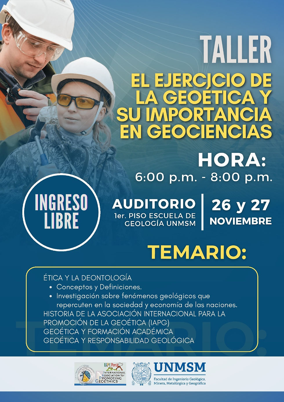 Workshop on Geoethics in Peru