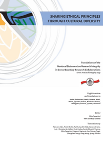Cover translation Montreal Statement on Research Integrity by the IAPG