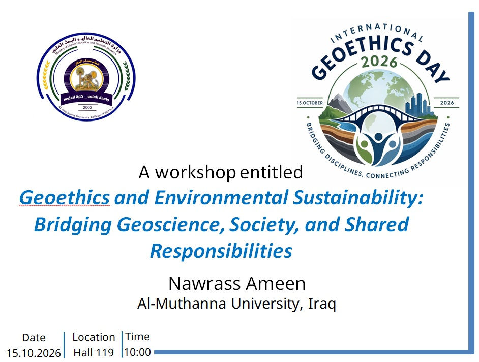 Geoethics Day 2026 in Iraq