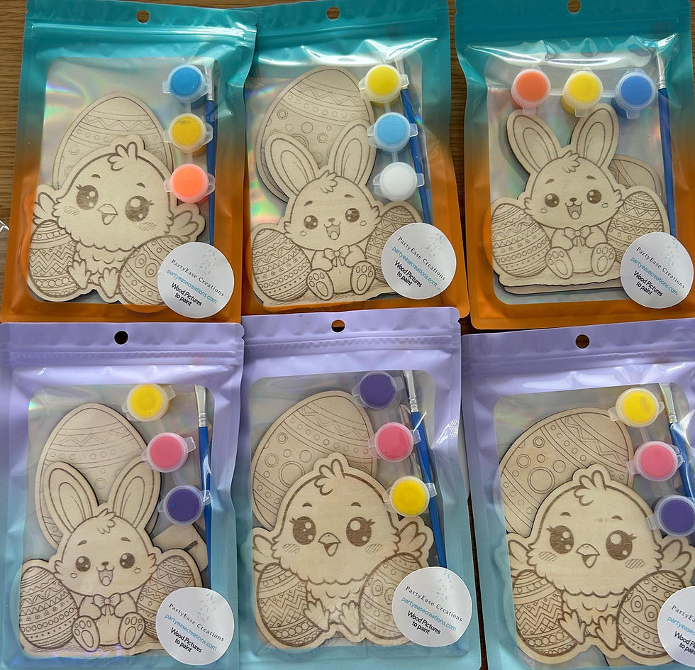 Thumbnail: Easter Theme Wood Pictures to Paint for Class Gifts / Easter Baskets