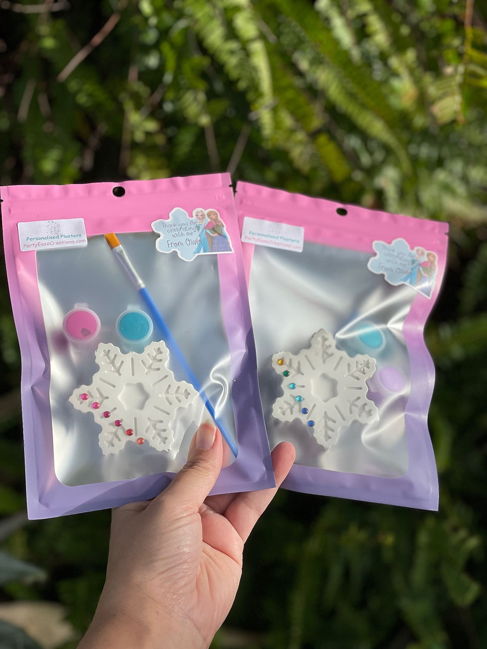 Thumbnail: Frozen Themed Handmade Snowflake Plasters