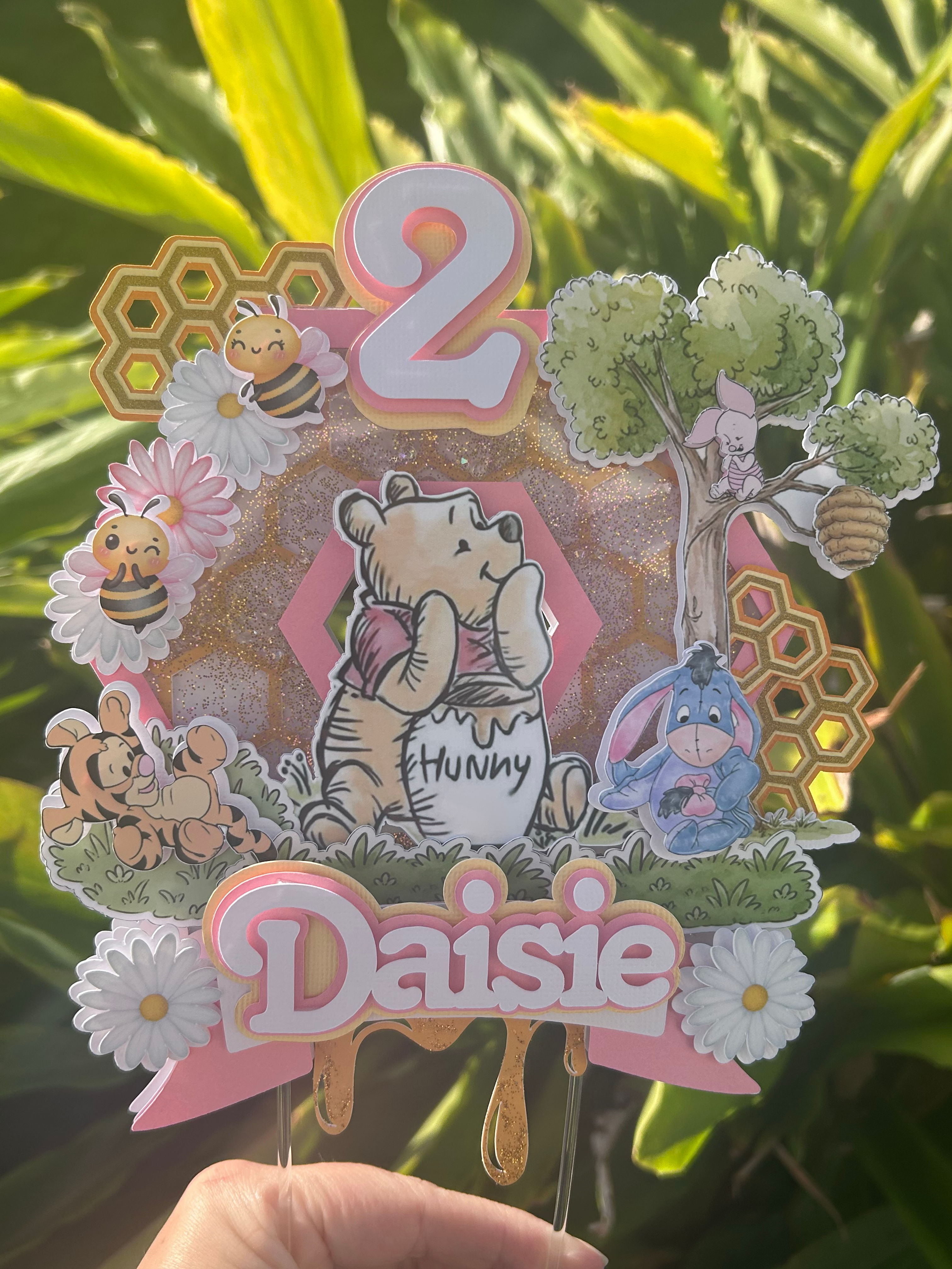 Winnie the Pooh Theme Cake Topper