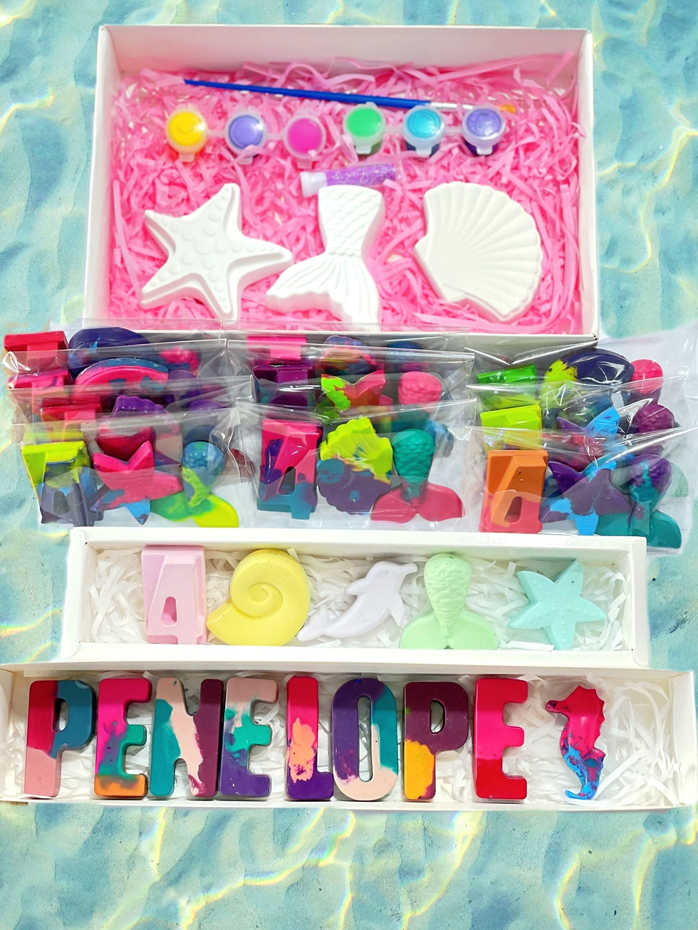 Thumbnail: Mermaid Themed Crayon Party Favours