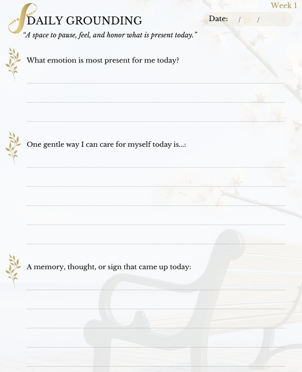 Thumbnail: Soul Threads Journal for Grief Healing - Digital
