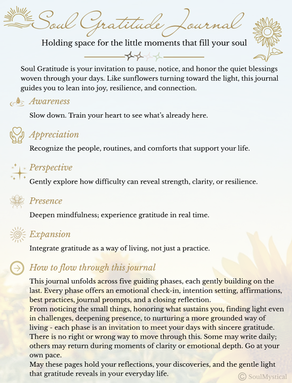 Thumbnail: Soul Gratitude Journal for Grateful Living - Digital