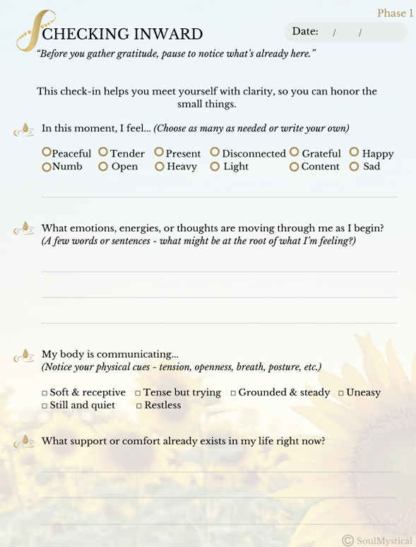 Thumbnail: Soul Gratitude Journal for Grateful Living - Digital
