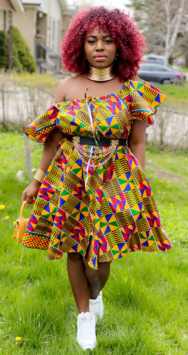 Thumbnail: Bennett African Kente Dress