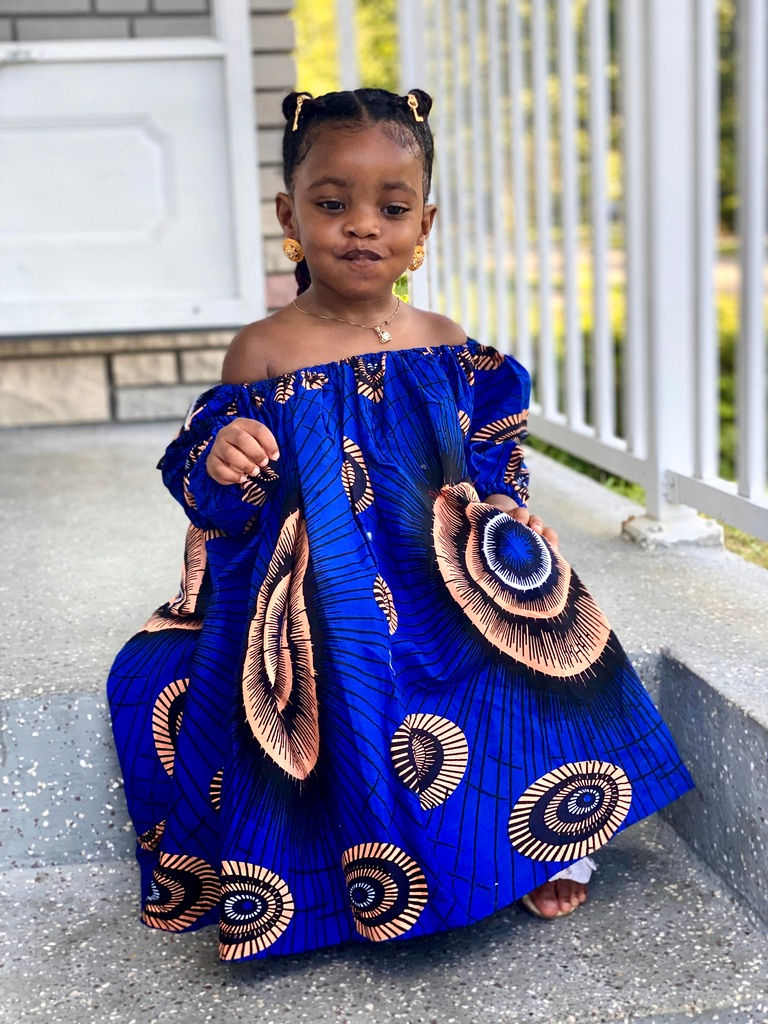 Thumbnail: Kids Shanelle Ankara Dress