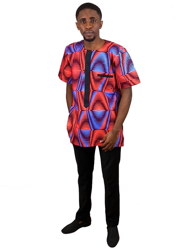 Miniature : J-African Print Short Sleeve Shirt