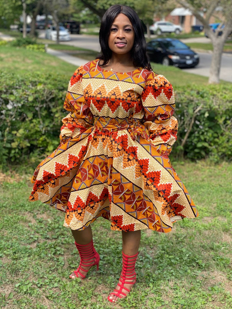 Miniature : Shanelle Puffy Sleeves Dress