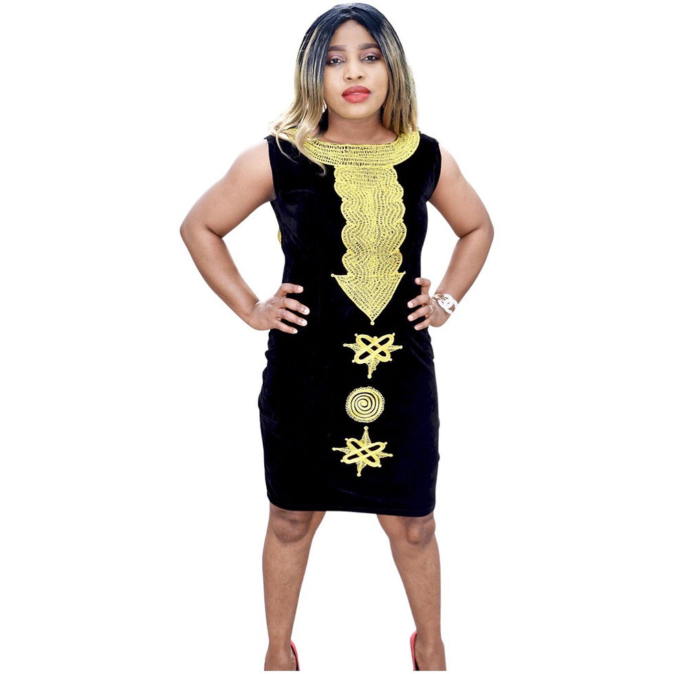 Miniatura: Marked velvet dress 