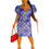 Miniatura: Natty Nash V Neck Puffy Short Sleeve