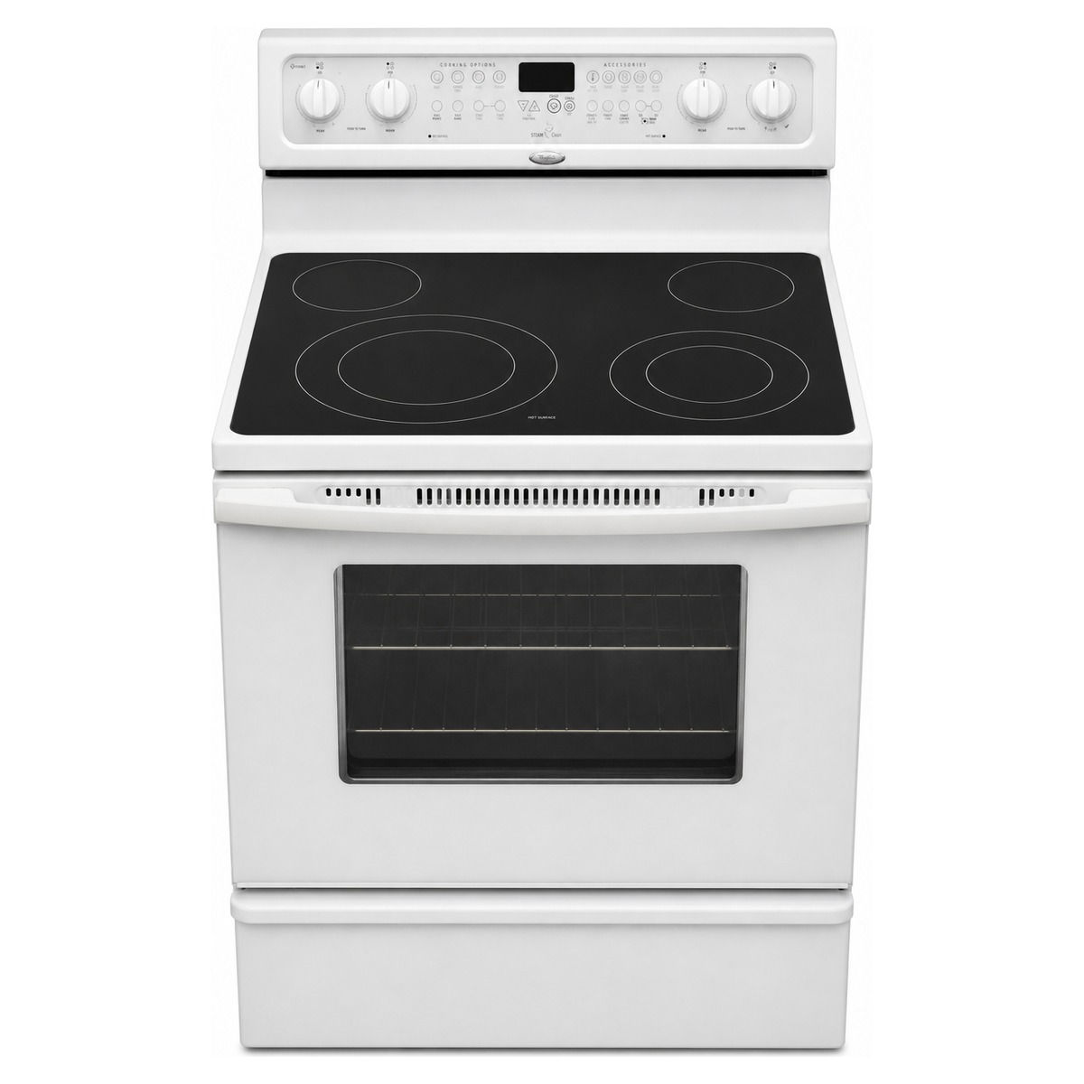 Whirlpool YGFE471LVQ Electric Glass-Top Range - SKU 12140