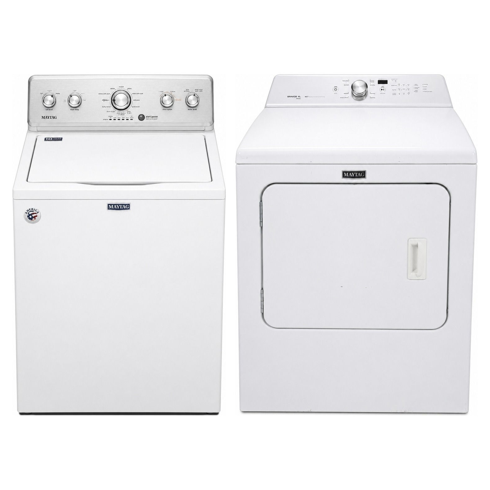 Maytag MVWC465HW2 Washer + YMEDB755DW0 Dryer Set - SKUs 12436+12611